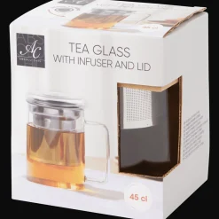 Action Absolu Chic theeglas met zeefje en deksel> Glazen|Dienbladen