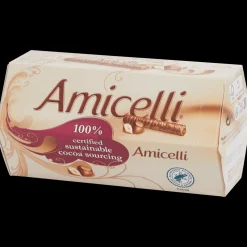 Amicelli chocolade-hazelnoot wafelrolletjes> Chocolade