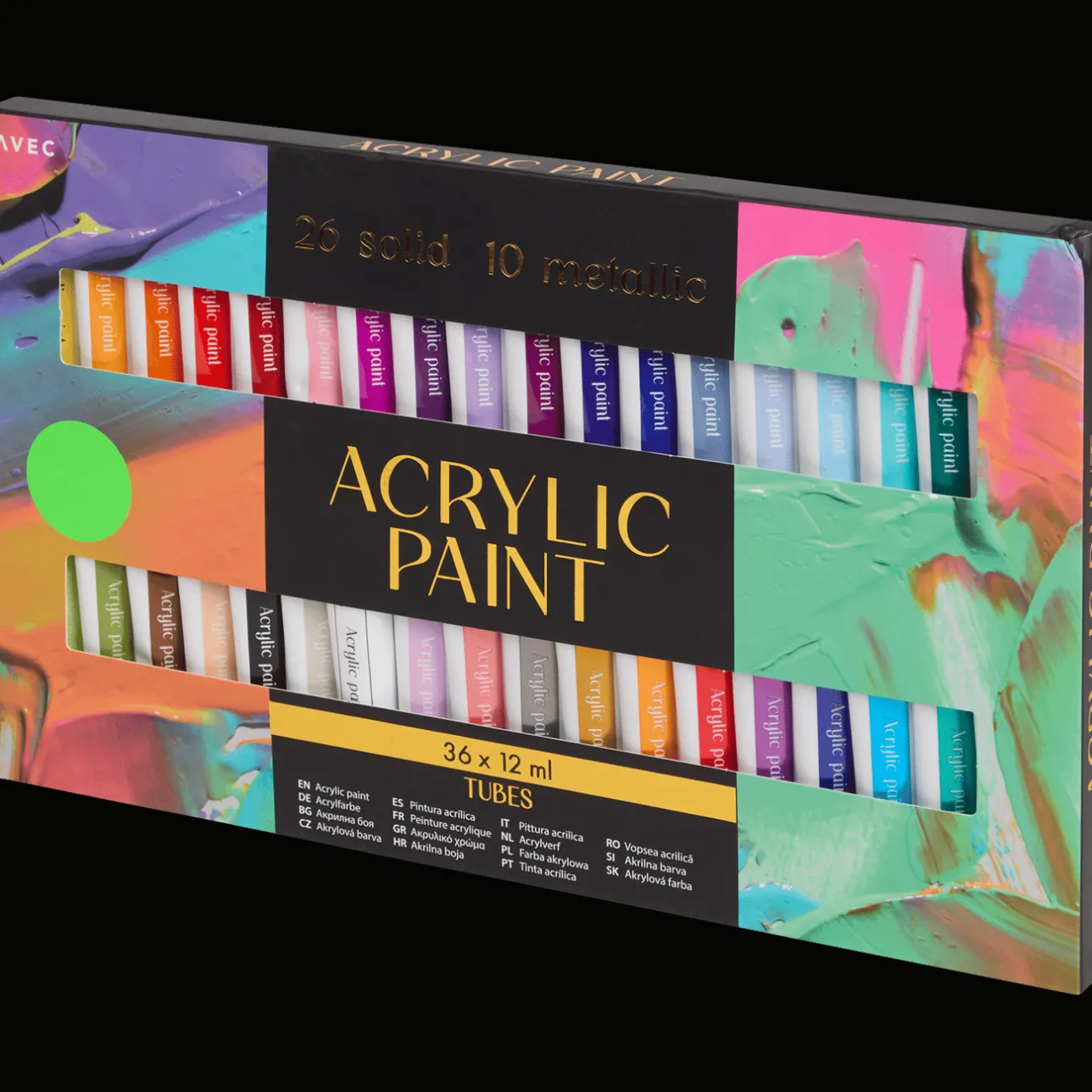Action Avec acrylverfset> Schilderen