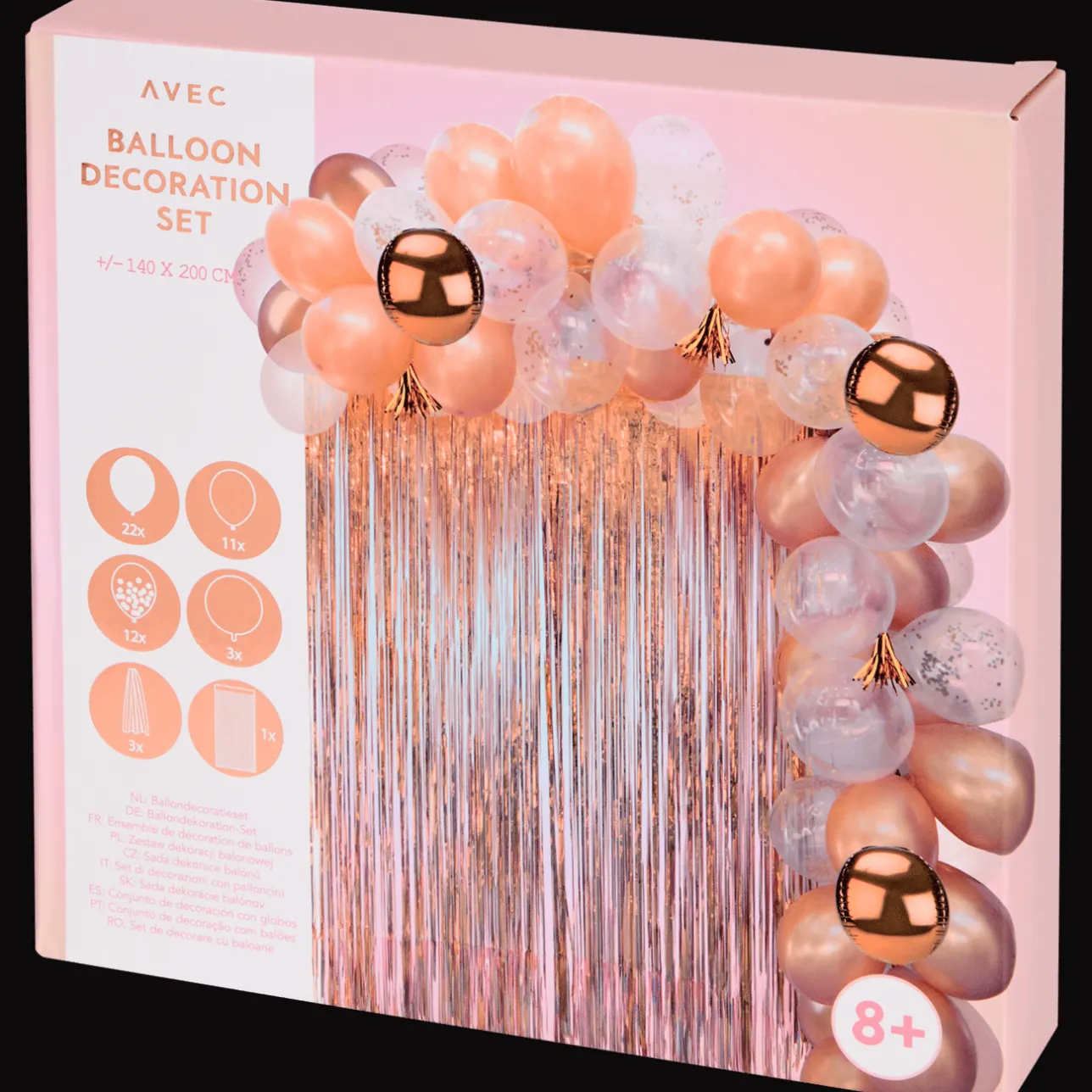 Action Avec ballondecoratieset> Ballonnen & Slingers