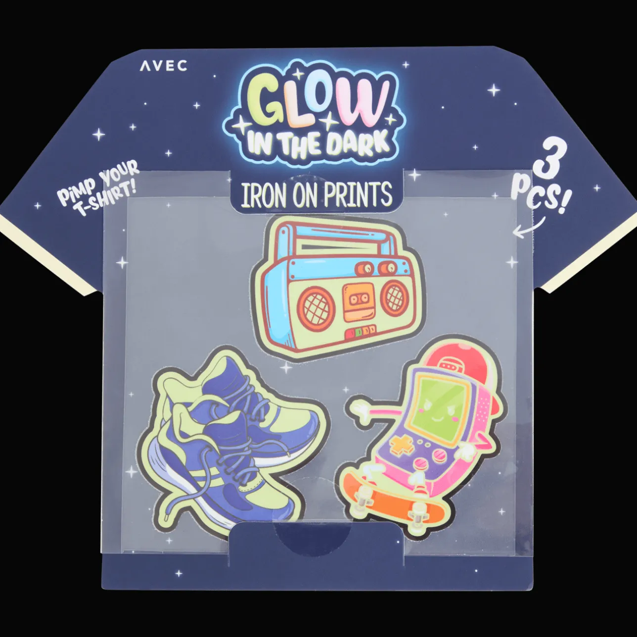 Action Avec glow-in-the-dark strijkpatches> Spellen