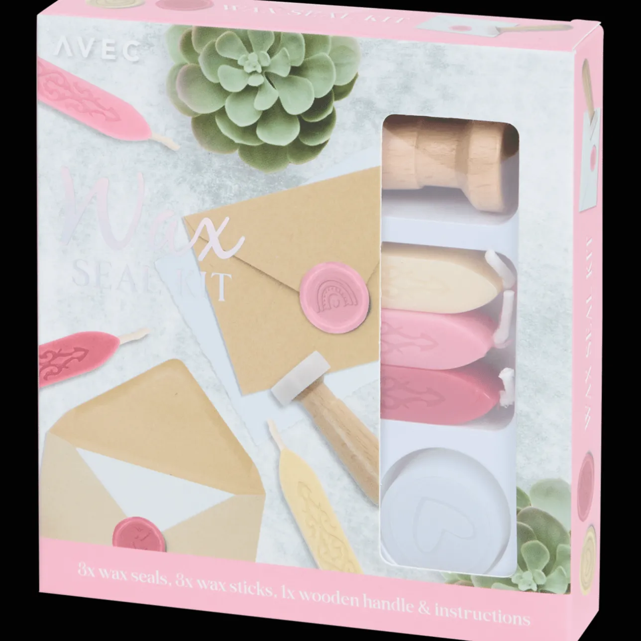Action Avec waxstempel-kit> Kaarten