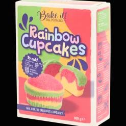 Action Bake it! unicorn/regenboog cupcakes> Koek & Bakproducten