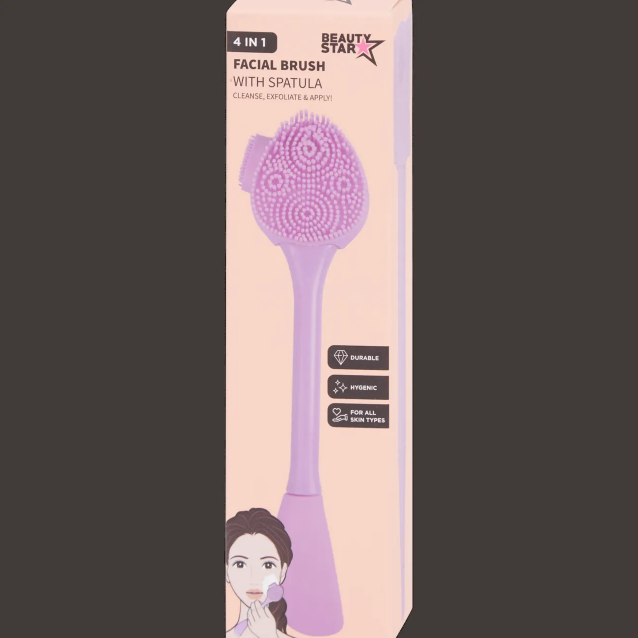 Action Beauty Star gezichtsreinigingsborstel 4-in-1> Gezichtsverzorging