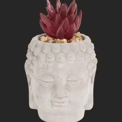 Action Boeddha-bloempot met kunstplant><noscript><img width=