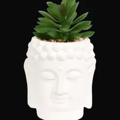 Action Boeddha-bloempot met kunstplant><noscript><img width=