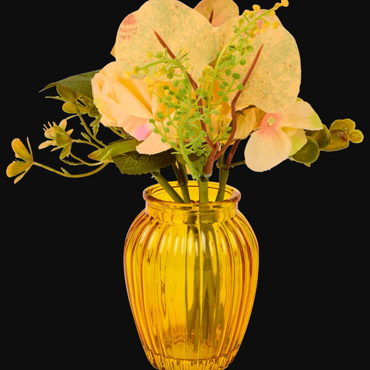 Action Boeket kunstbloemen in vaas> Kunstplanten & -Bloemen