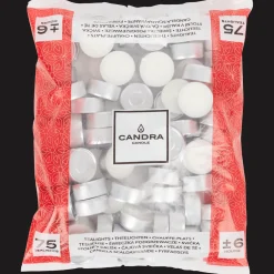 Candra theelichten wit> Kaarsen