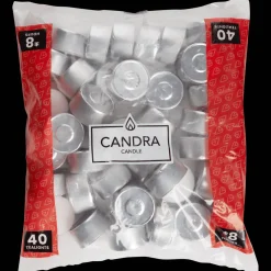 Candra theelichten wit> Kaarsen