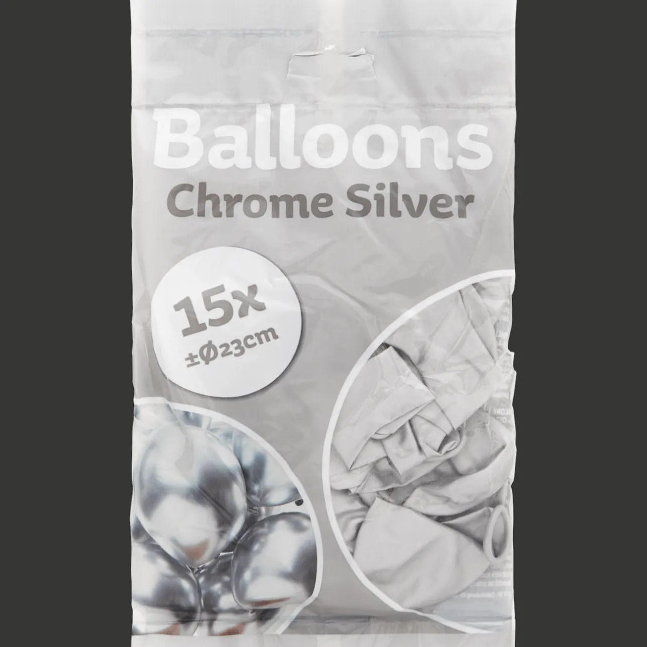 Action Chroom ballonnen> Ballonnen & Slingers