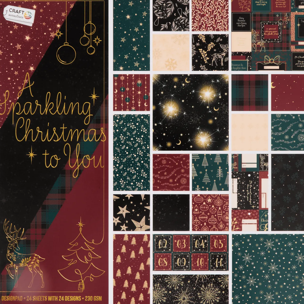 Action Craft Sensations kerst-papierblok> Kaarten