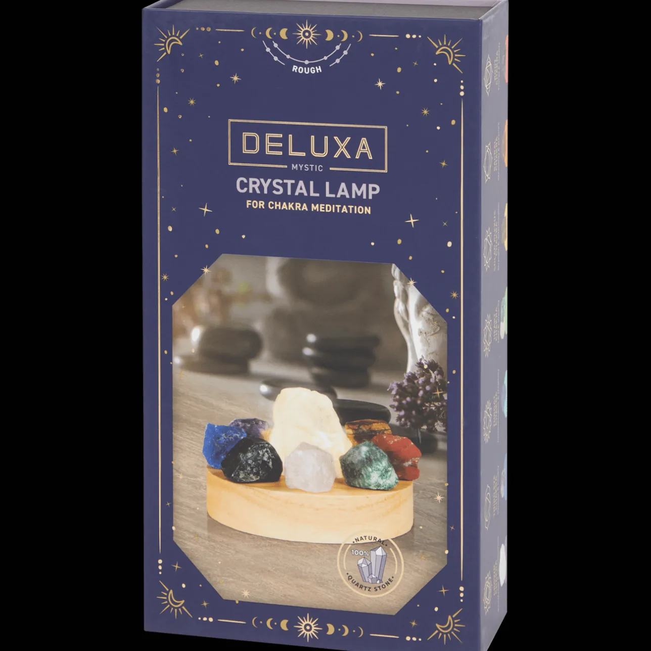 Action Deluxa chakralamp met 8 kristallen> Lampen
