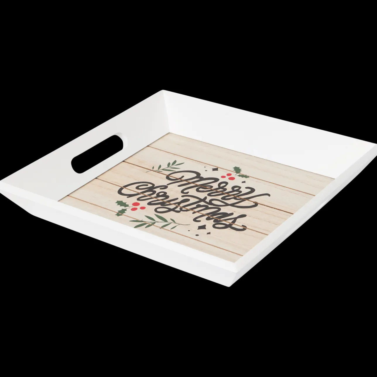 Action Dienblad met kerstprint> Seizoensdecoratie