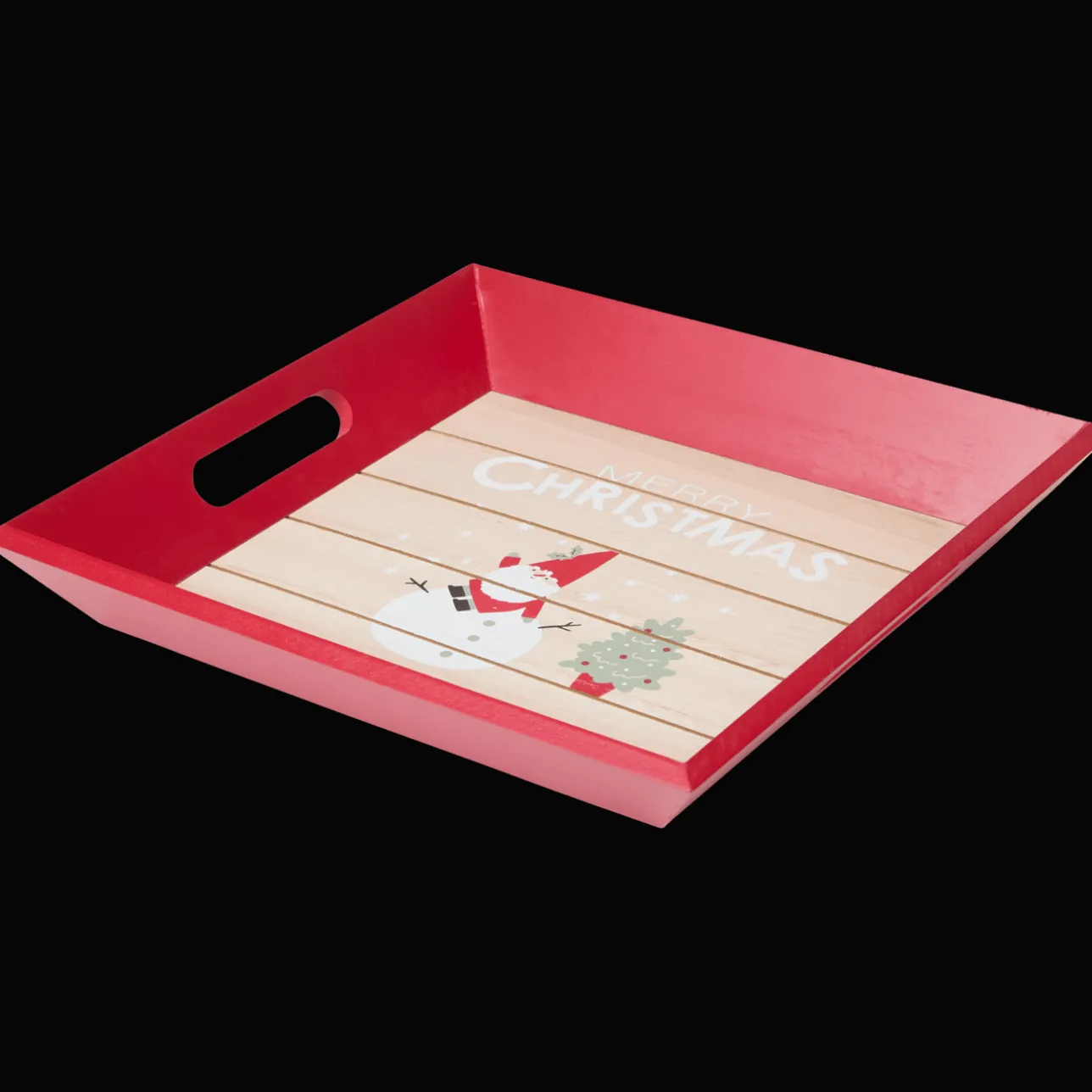 Action Dienblad met kerstprint> Seizoensdecoratie