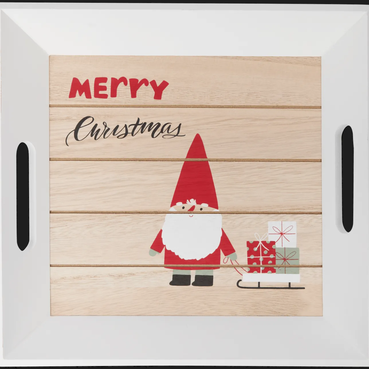 Action Dienblad met kerstprint> Seizoensdecoratie