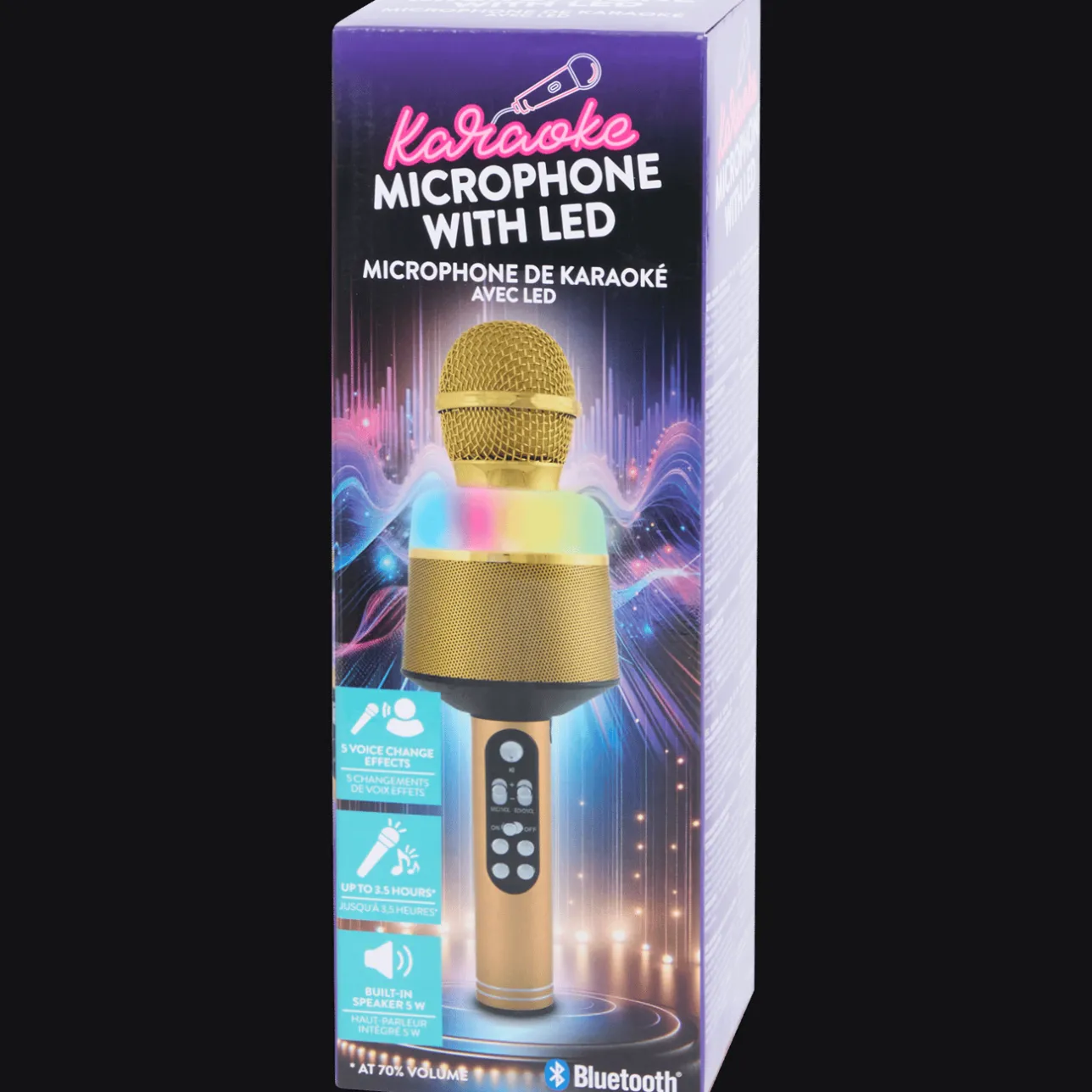 Action Draadloze karaokemicrofoon met licht> Multimedia Accessoires