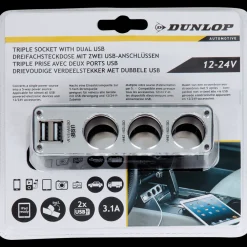 Dunlop auto-stekkerdoos> Auto Accessoires