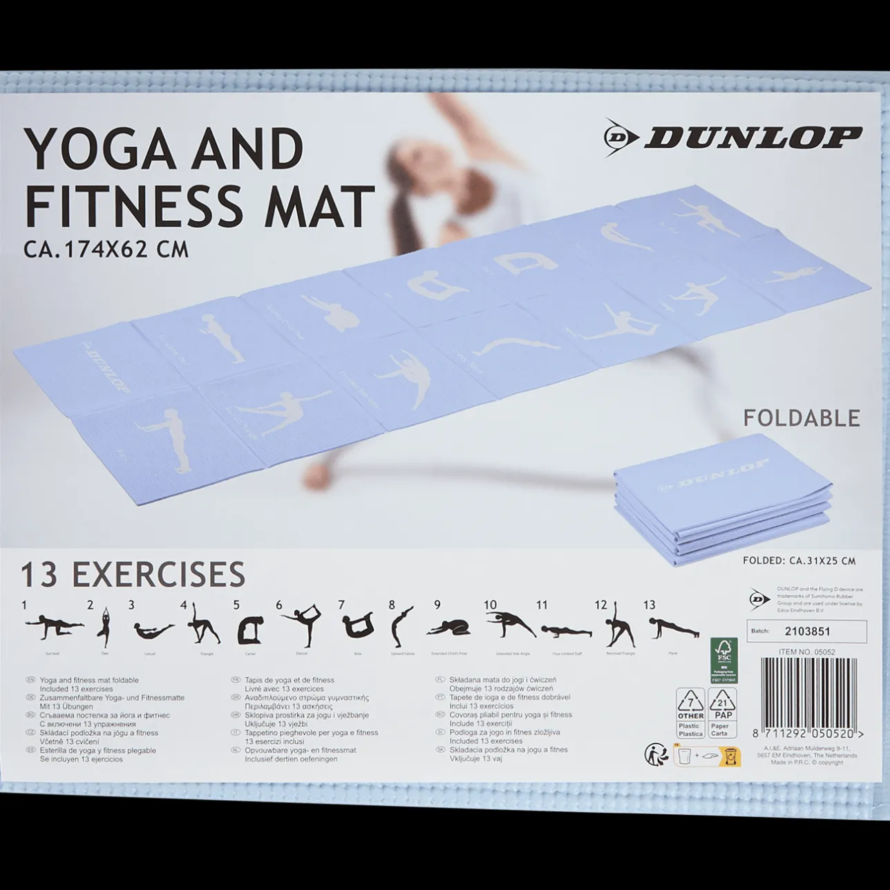 Dunlop yoga- en fitnessmat> Fitness- & Yogamatten