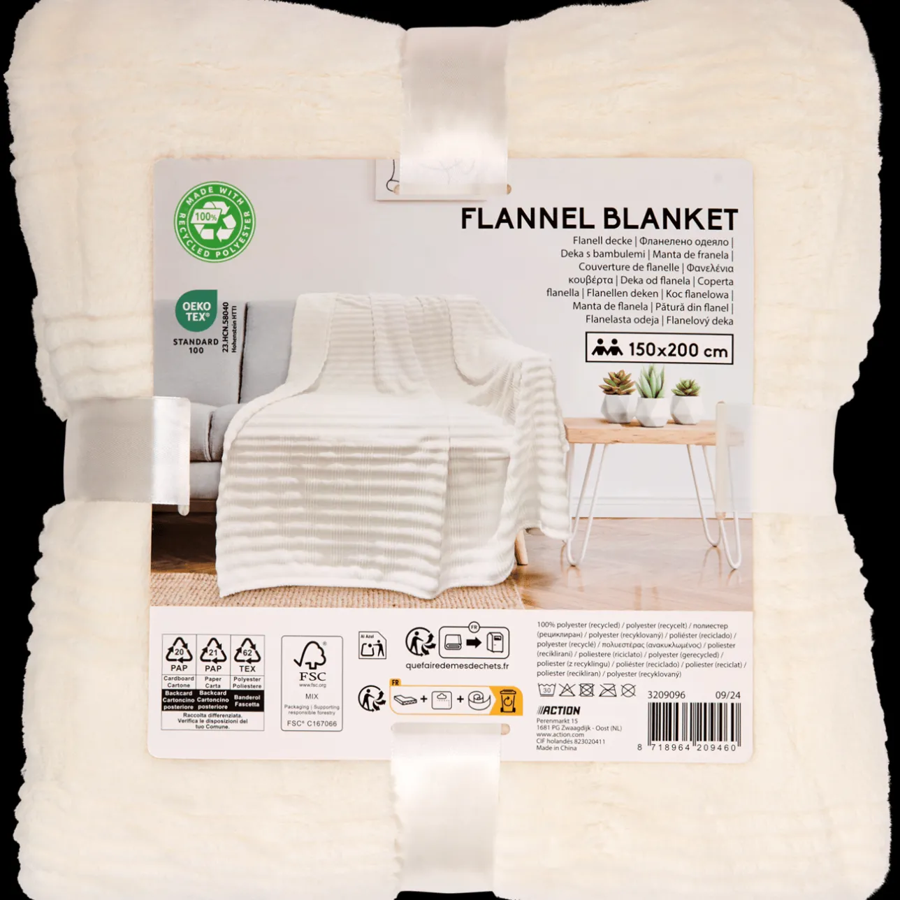 Action Flanellen plaid> Plaids & Dekens