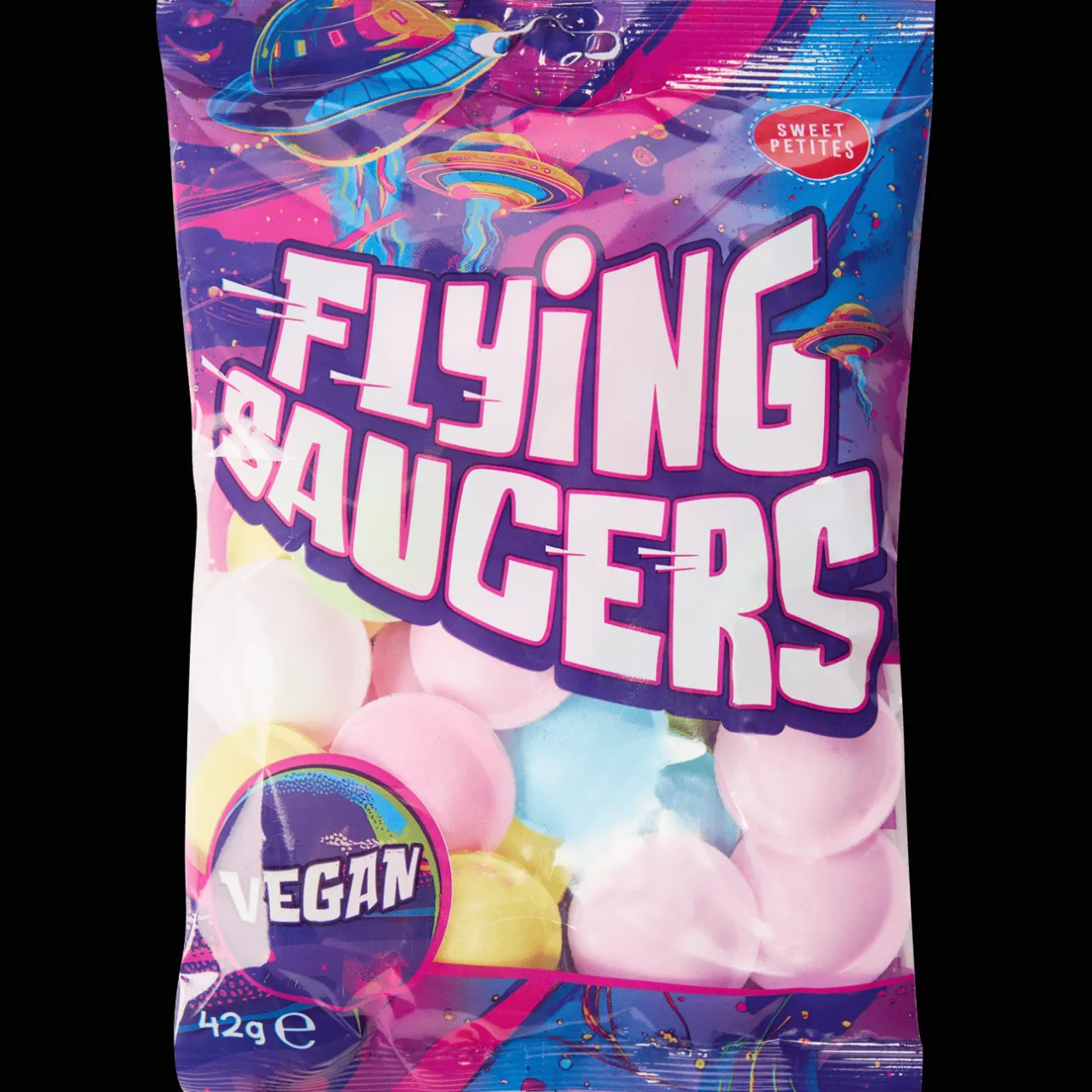 Action Flying Saucers> Drop & Snoep