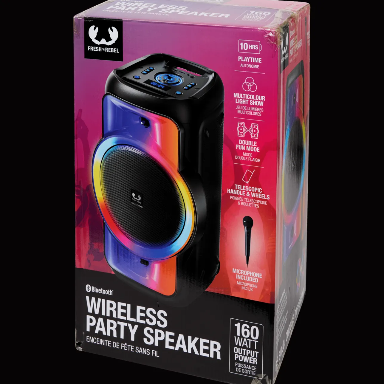 Fresh ’n Rebel draadloze partyspeaker met microfoon> Multimedia Accessoires