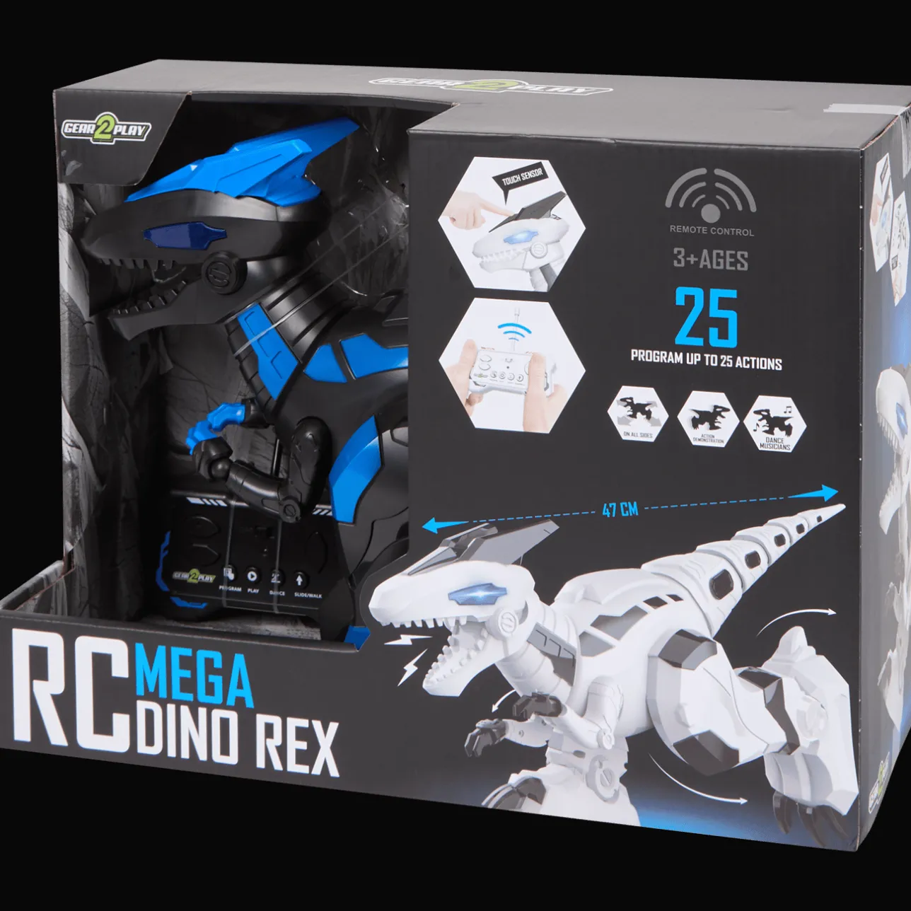 Action Gear2Play radiografisch bestuurbare mega dino rex> Spellen