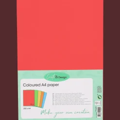 Action Gekleurd papier A4> Kaarten
