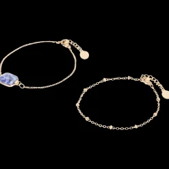 Action Gold plated armbandjes met edelsteen><noscript><img width=