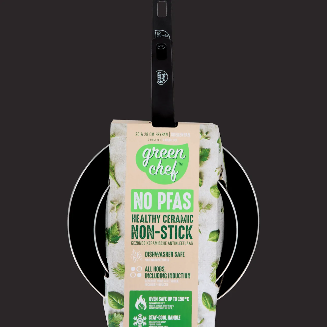 GreenChef koekenpannenset> Pannen