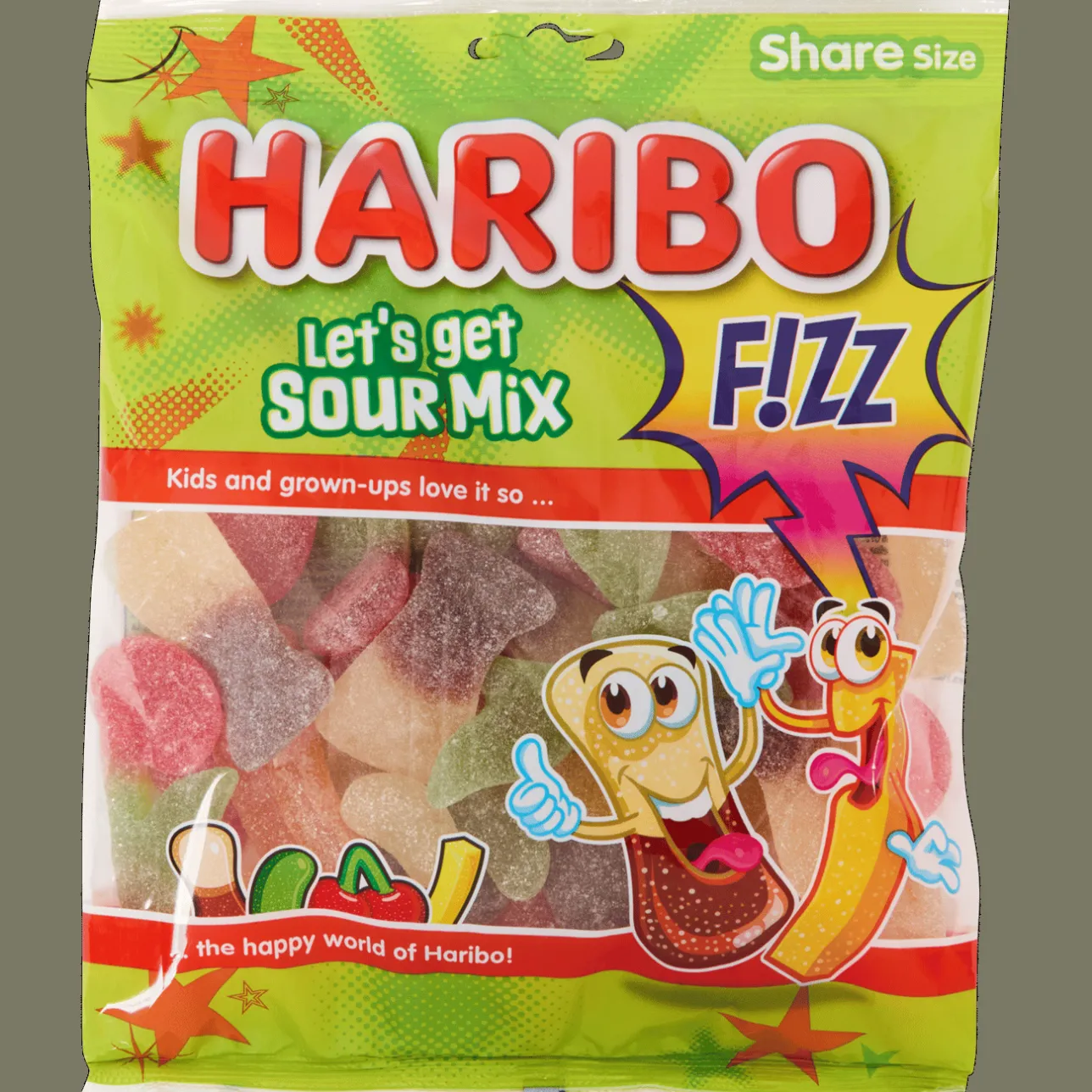 Haribo Let's Get Sour Mix> Drop & Snoep