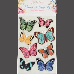 Action Hobby Flora vlinder- en bloemenstickers> Kaarten