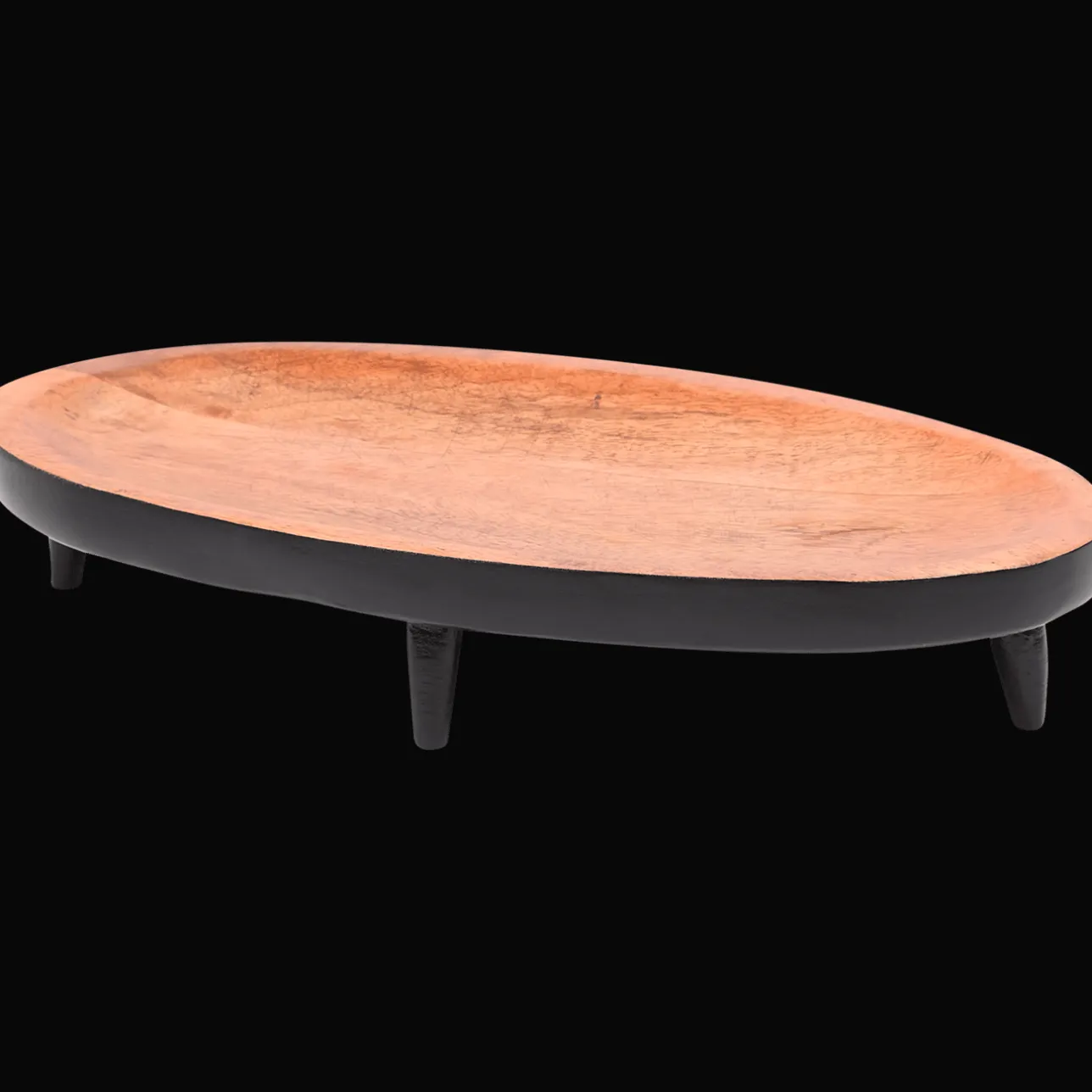 Action Home Accents mangohouten plateau> Kaarsenhouders