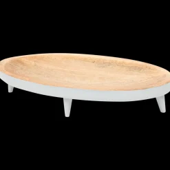 Action Home Accents mangohouten plateau> Kaarsenhouders
