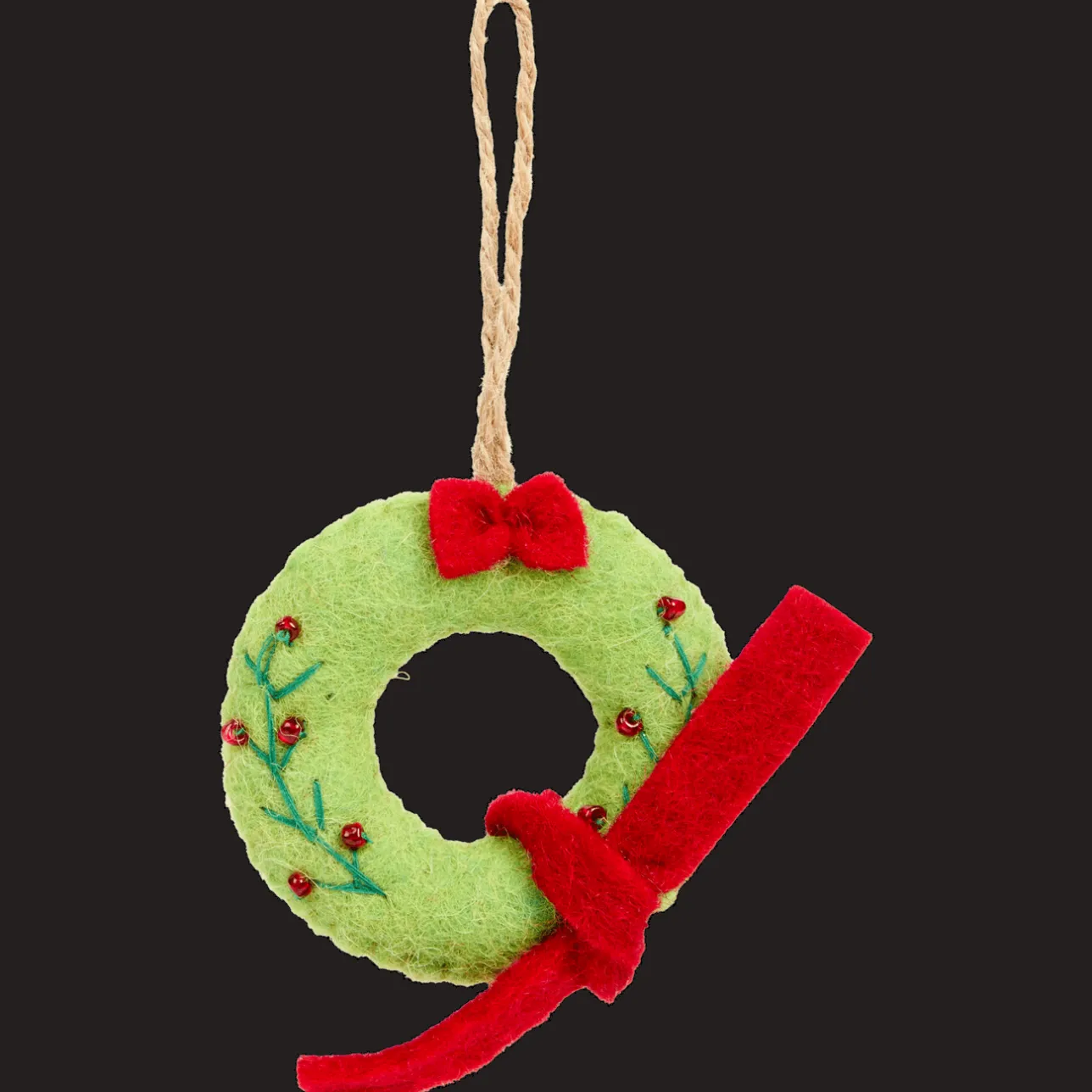 Action Home Accents vilten kersthanger> Seizoensdecoratie