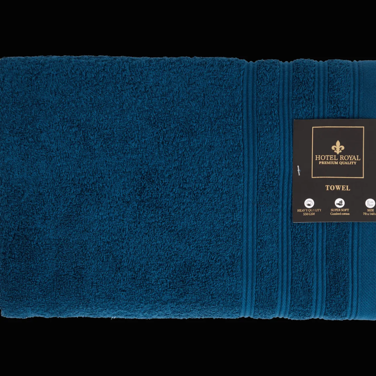 Hotel Royal badlaken blauw> Badtextiel