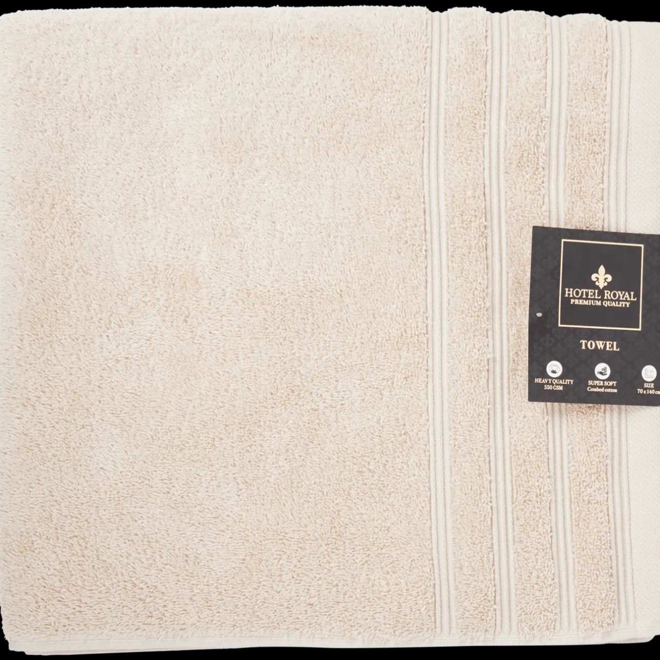 Hotel Royal handdoek beige> Badtextiel
