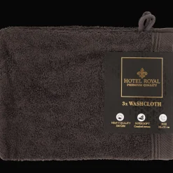 Hotel Royal washandjes antraciet> Badtextiel