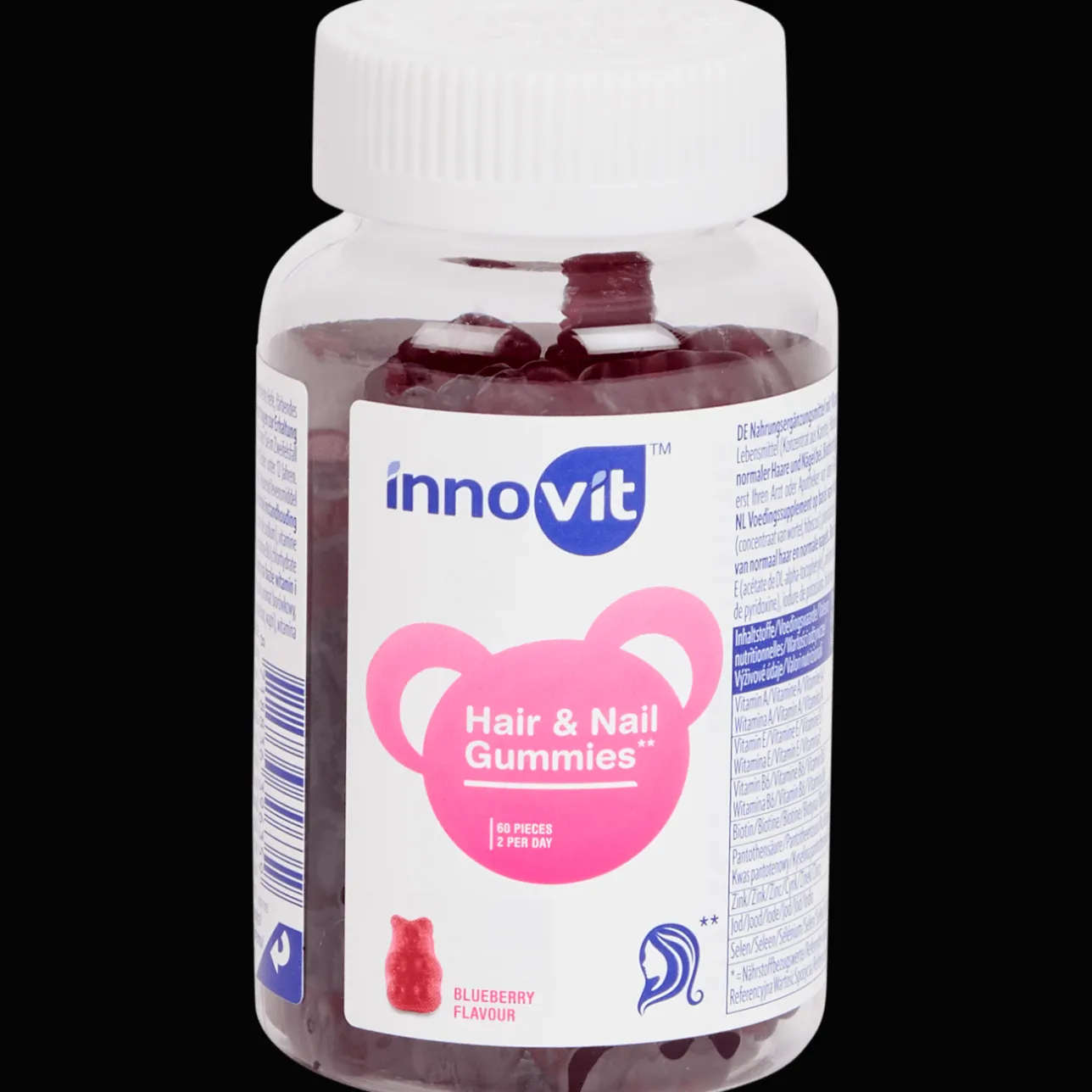 Innovit Hair & Nail Gummies Blueberry> Gezondheid