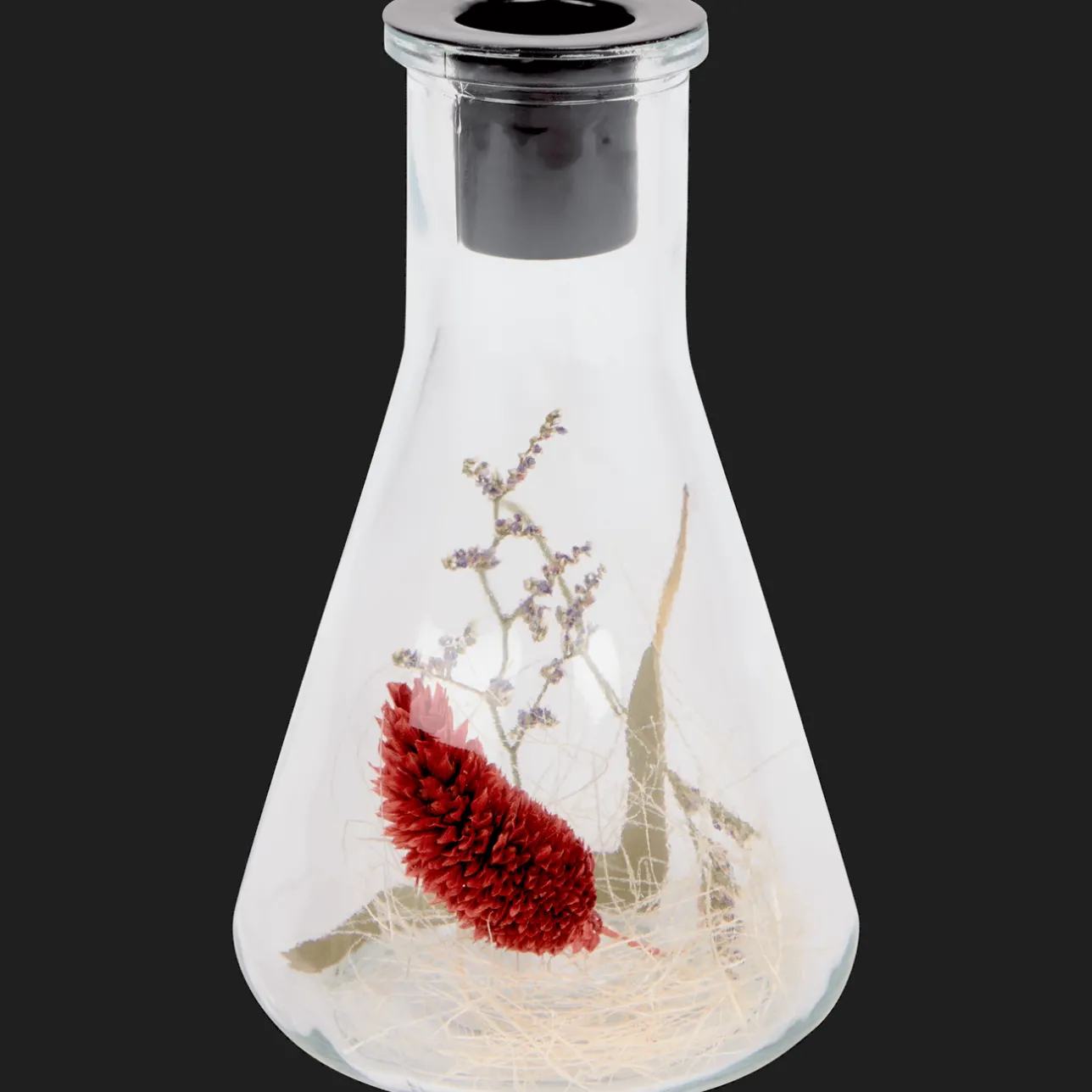Action Kaarsenhouder met droogbloemen> Kaarsenhouders