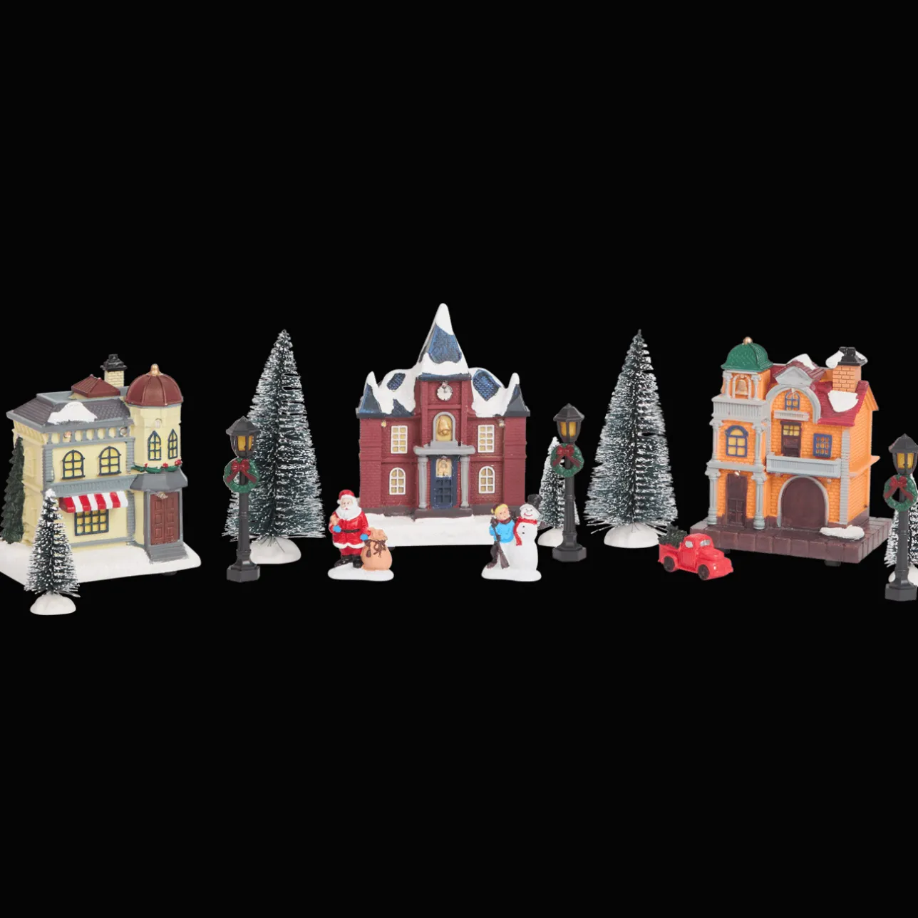 Action Kerstdorp met verlichting> Seizoensdecoratie