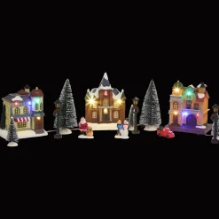 Action Kerstdorp met verlichting> Seizoensdecoratie