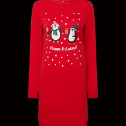 Action Kerstjurk met print> Kleding