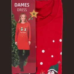Action Kerstjurk met print><noscript><img width=