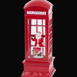 Action Kersttelefooncel met licht en glitters> Seizoensdecoratie