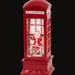Action Kersttelefooncel met licht en glitters> Seizoensdecoratie