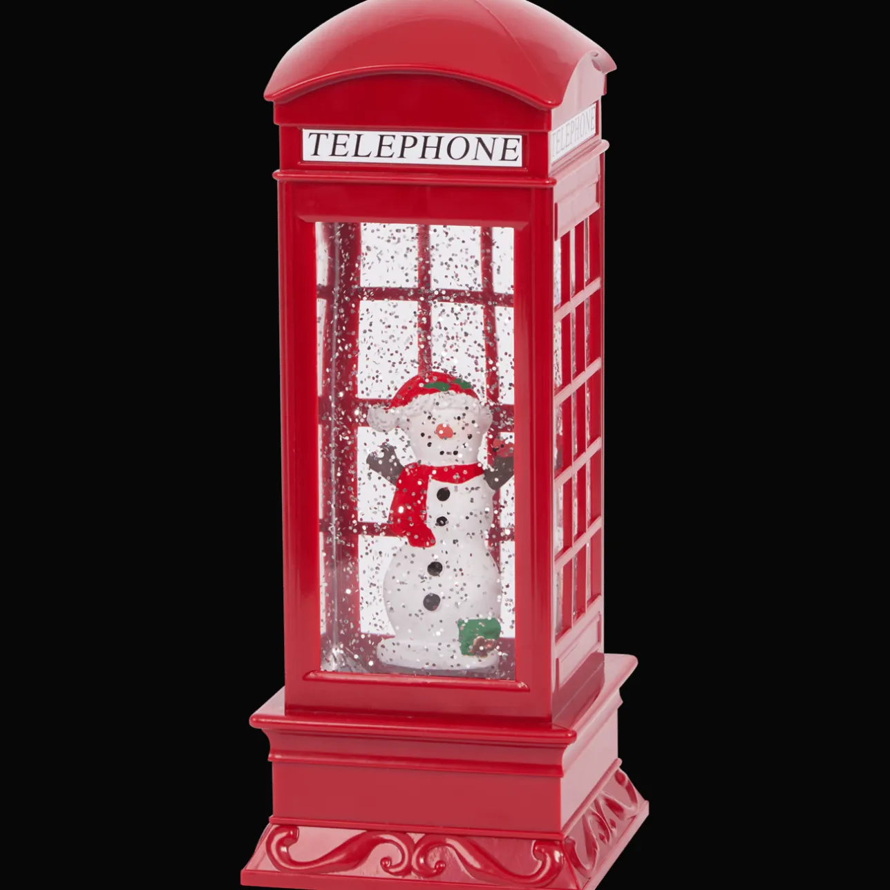Action Kersttelefooncel met licht en glitters> Seizoensdecoratie