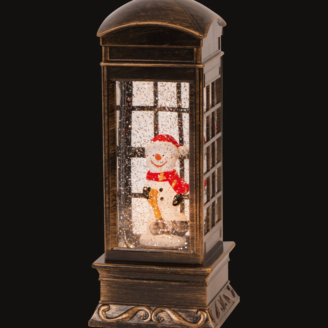 Action Kersttelefooncel met licht en glitters> Seizoensdecoratie