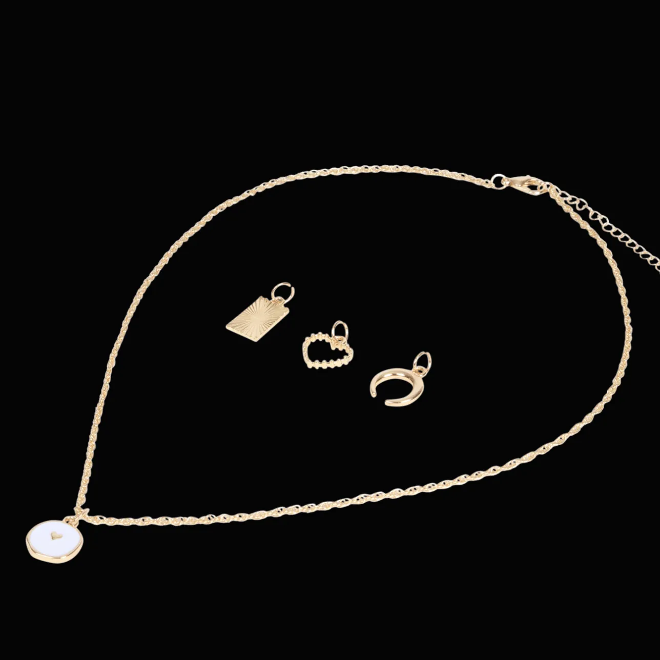 Action Ketting met verwisselbare hangers> Horloges & Sieraden