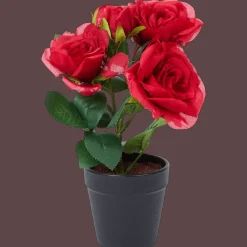 Action Kunstroos in pot> Kunstplanten & -Bloemen