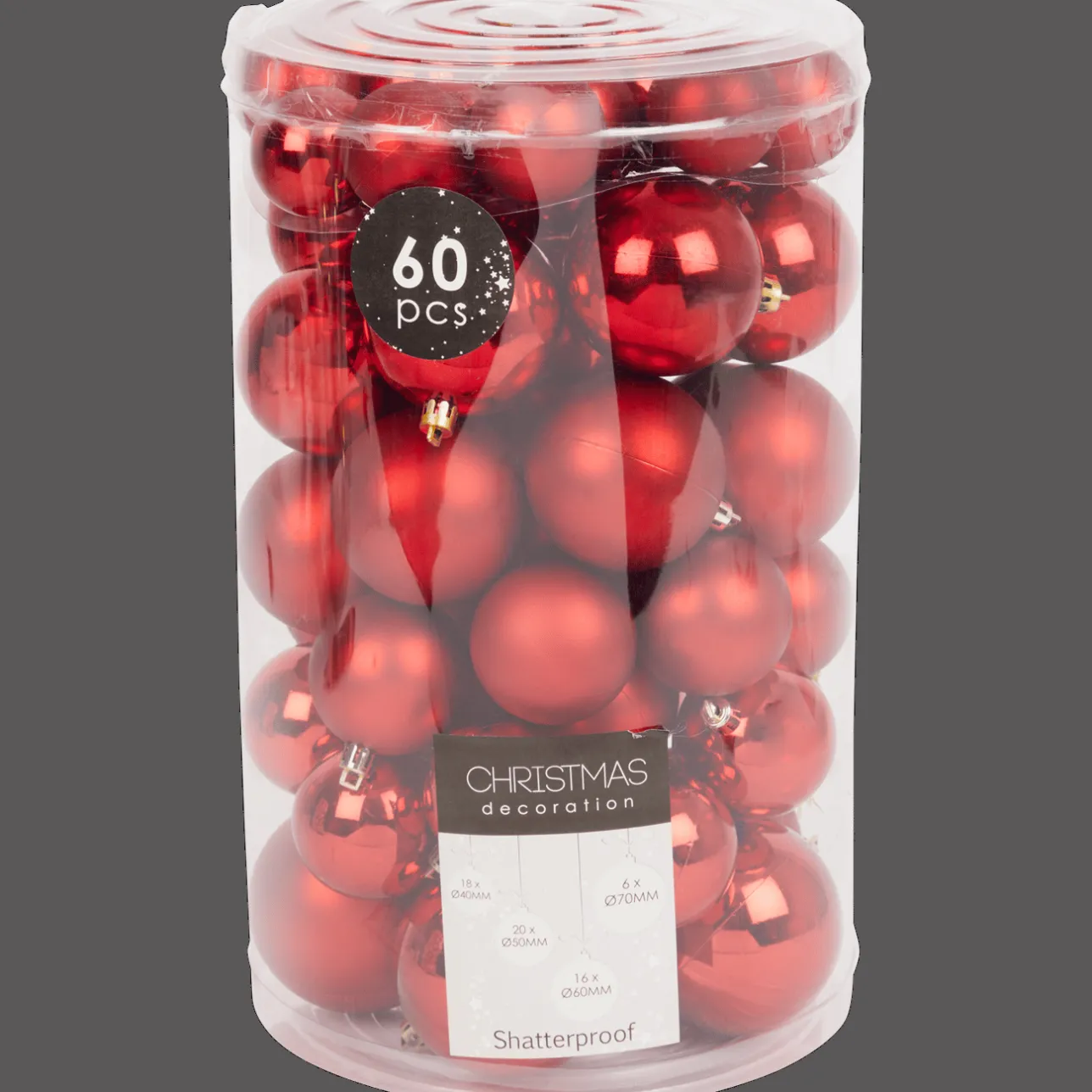Action Kunststof kerstballen> Seizoensdecoratie
